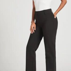 NWOT Betabrand | Deep Black Straight Pull On Stretch Pants XXL